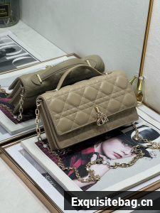 My Dior Mini Bag Cannage Lambskin S0980ONMJ Khaki My Dior Mini Bag Cannage Lambskin S0980ONMJ Khaki