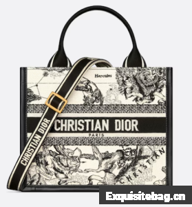 Small Dior Book Tote Latte Multicolor Dior Zodiac Embroidery and Black Calfskin M1325CET Small Dior Book Tote Latte Multicolor Dior Zodiac Embroidery and Black Calfskin M1325CET