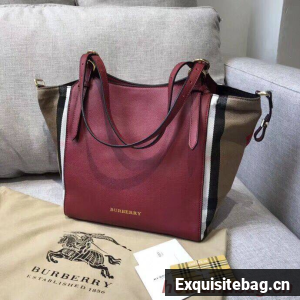 BURBERRY The Canter Original Leather Bag 30291 Burgendy