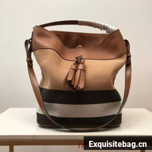 BurBerry Leather Shoulder Bag 3982 brown