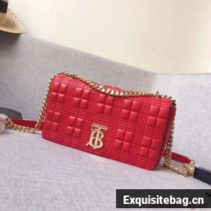 BurBerry Leather Shoulder Bag 7462 red