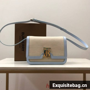 BurBerry Leather Shoulder Bag 80146 light blue