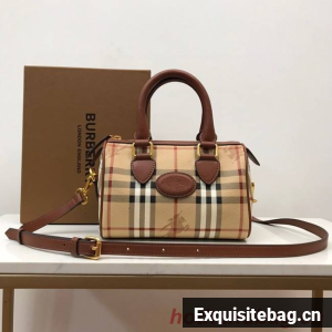 BurBerry Leather Shoulder Bag 82012 brown