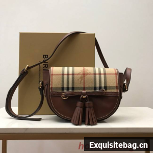 BurBerry Leather Shoulder Bag 82665 brown