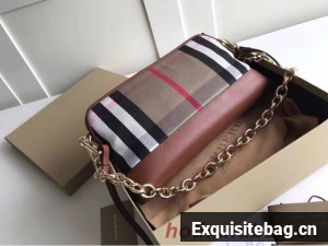 Burberry Calfskin Leather Should Bag 41711 brown