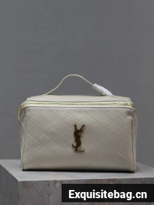 SAINT LAURENT GABY VANITY BAG IN LAMBSKIN Y875317 WHITE