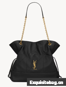 SAINT LAURENT JAMIE SHOPPING IN LAMBSKIN 809824 black