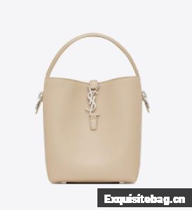 SAINT LAURENT LE 37 SMALL IN SHINY LEATHER 7490362 SEASALT