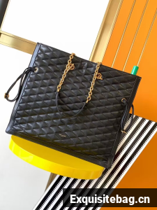 SAINT LAURENT LEATHER BAG Y772240 BLACK