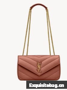 SAINT LAURENT LOULOU SMALL IN MATELASSE LAMBSKIN 801437 HORTENSIA