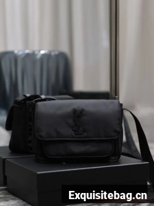 SAINT LAURENT MEDIUM NIKI IN Nylon LAMBSKIN Y988335 black