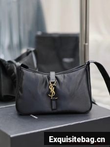 SAINT LAURENT Nylon Shoulder Bag Y988228B black