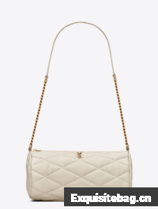 SAINT LAURENT SADE MINI TUBE BAG IN QUILTED LAMBSKIN 699703 VINTAGE WHITE