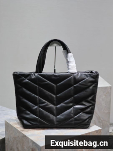 SAINT LAURENT TOTE IN SILKTECH CANVAS Y577729-1 BLACK