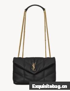 SAINT LAURENT TOY PUFFER IN LAMBSKIN 759337 black