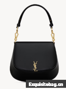 SAINT LAURENT VOLTAIRE TOP HANDLE IN BOX 800846 BLACK