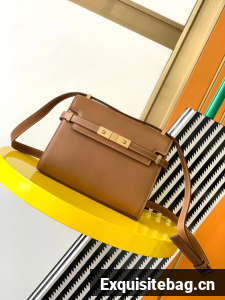 Saint Laurent MINI MANHATTAN IN LEATHER 727766 brown