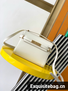 Saint Laurent MINI MANHATTAN IN LEATHER 727766 white