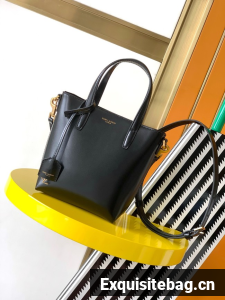 Saint Laurent MINI TOY SHOPPING SAINT LAURENT IN BOX LEATHER 773995 black