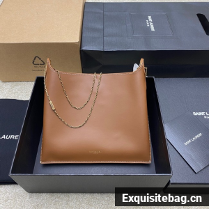 Saint Laurent SHOPPING SAINT LAURENT IN BOX LEATHER 804483 brown