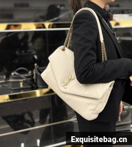 Saint LaurentCALYPSO SMALL IN GRAINED LAMBSKIN 734153 BEIGE