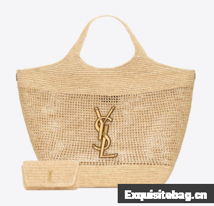 Yves Saint Laurent ICARE IN RAFFIA 698651 Apricot