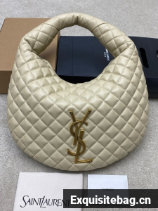 Yves Saint Laurent ICARE hobo in quilted nappa 858160 BLANC VINTAGE
