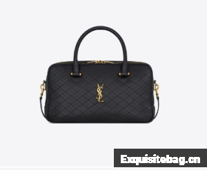 Yves Saint Laurent LYIA DUFFLE IN QUILTED LAMBSKIN 766785 black