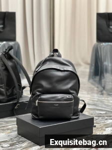 SAINT LAUREN CITY BACKPACK IN LEATHER SMOOTH LEATHER 534967 black