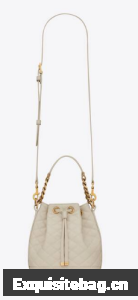 SAINT LAUREN EMMANUELLE SMALL BUCKET BAG IN QUILTED LAMBSKIN 6976401 ANTIQUE VINTAGE