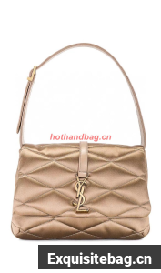 SAINT LAUREN LE 57 HOBO SHOULDER BAG IN QUILTED LAMBSKIN 698567 gold
