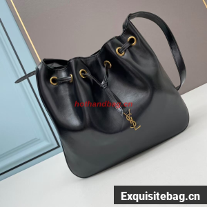 SAINT LAURENT KAIA SMALL SATCHEL IN SHINY LEATHE Y208132 black