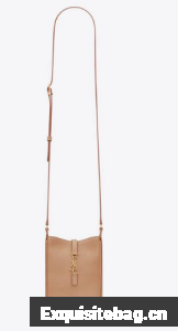 SAINT LAURENT LE 5 A 7 MINI VERTICAL IN SHINY LEATHER 7352142 BROWN GOLD