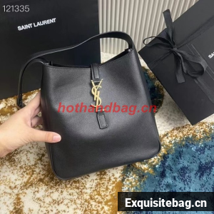 SAINT LAURENT LEATHER BAG 713938 BLACK