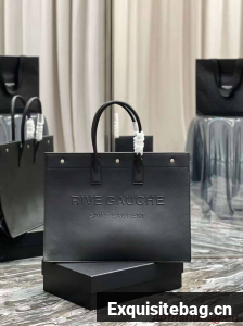 Yves Saint Laurent Calf leather shopping bag Y677481 black