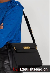 Yves Saint Laurent Manhattan leather shoulder bag Y85136 Black