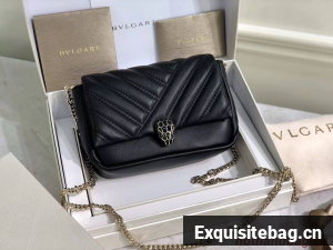 BVLGARI Shoulder Bag Calfskin Leather B288760 black