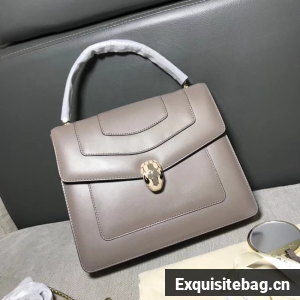 Bvlgari Original Calfskin Leather tote Bag 3782 grey