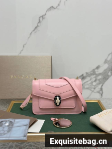 Bvlgari Serpenti Forever leather crossbody bag 289676 pink