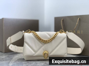 Bvlgari Serpenti Forever leather crossbody bag B219069 cream