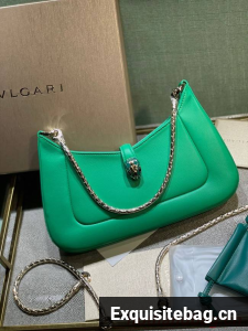 Bvlgari Serpenti Forever leather crossbody bag B282935 green