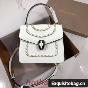 Bvlgari Serpenti Forever leather small crossbody bag B286999 white