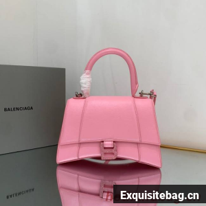 Balenciaga HOURGLASS SMALL TOP HANDLE BAG 592834 PINK