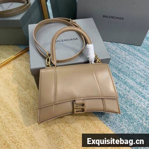 Balenciaga HOURGLASS SMALL TOP HANDLE BAG B108895-1 apricot