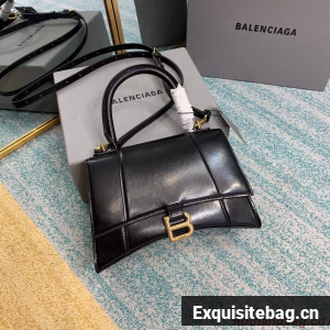 Balenciaga HOURGLASS SMALL TOP HANDLE BAG B108895-1 black