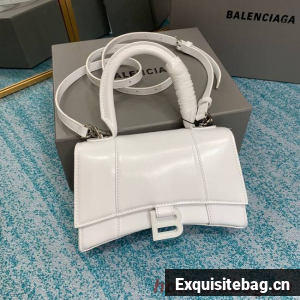 Balenciaga HOURGLASS SMALL TOP HANDLE BAG B108895C white