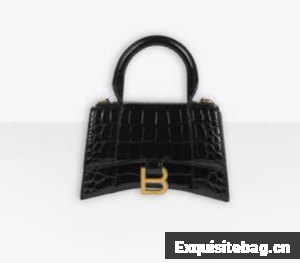 Balenciaga Hourglass XS Top Handle Bag 28331S black