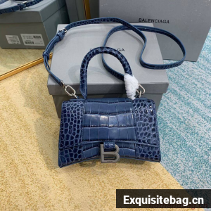 Balenciaga Hourglass XS Top Handle Bag 28331S blue