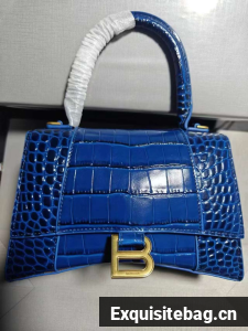 Balenciaga Hourglass XS Top Handle Bag 28331S blue