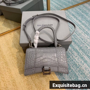 Balenciaga Hourglass XS Top Handle Bag 28331S grey